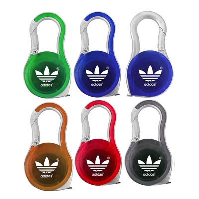 Carabiner Keychain with Built-In Measuring Tape